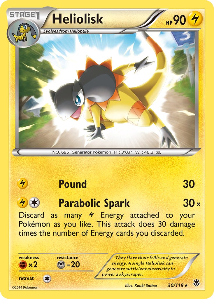 Heliolisk (30/119) (Theme Deck Exclusive) [XY: Phantom Forces] | Good Games Modbury