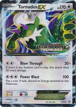 Tornadus EX (BW96) (Staff Prerelease Promo) [Black & White: Black Star Promos] | Good Games Modbury