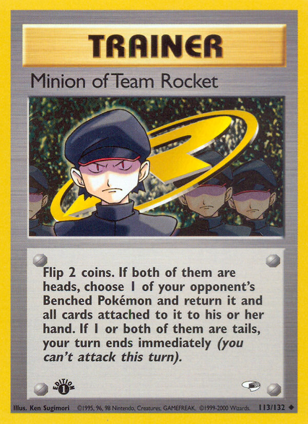 Minion of Team Rocket (113/132) [Gym Heroes 1st Edition] | Good Games Modbury