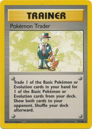 Pokemon Trader (77/102) [Base Set Unlimited] | Good Games Modbury