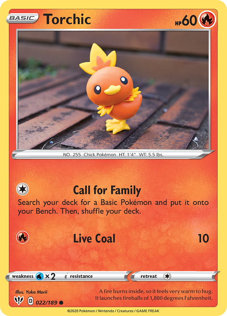 Torchic (022/189) [Sword & Shield: Darkness Ablaze] | Good Games Modbury