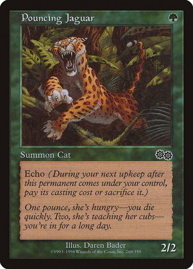 Pouncing Jaguar [Urza's Saga] | Good Games Modbury