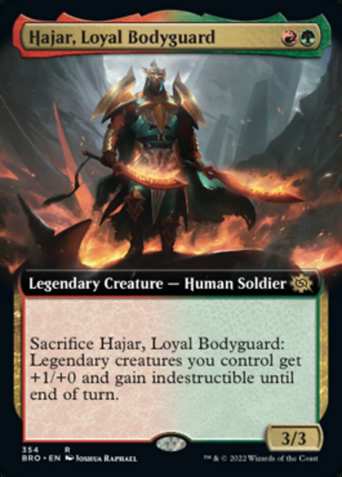 Hajar, Loyal Bodyguard (Extended Art) [The Brothers' War] | Good Games Modbury