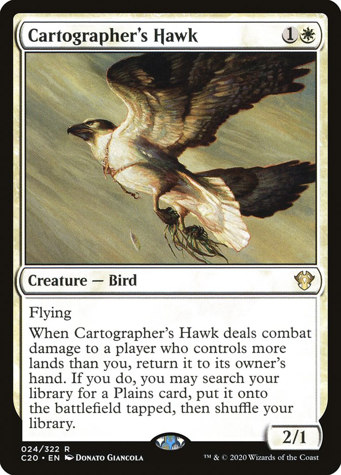 Cartographer's Hawk [Commander 2020] | Good Games Modbury