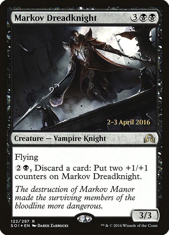 Markov Dreadknight [Shadows over Innistrad Prerelease Promos] | Good Games Modbury