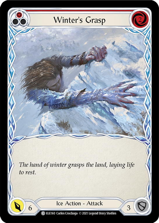 Winter's Grasp (Red) [ELE160] (Tales of Aria)  1st Edition Normal | Good Games Modbury