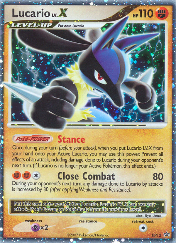 Lucario LV.X (DP12) [Diamond & Pearl: Black Star Promos] | Good Games Modbury