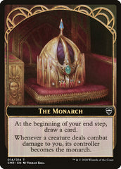 Horror // The Monarch Double-Sided Token [Commander Legends Tokens] | Good Games Modbury