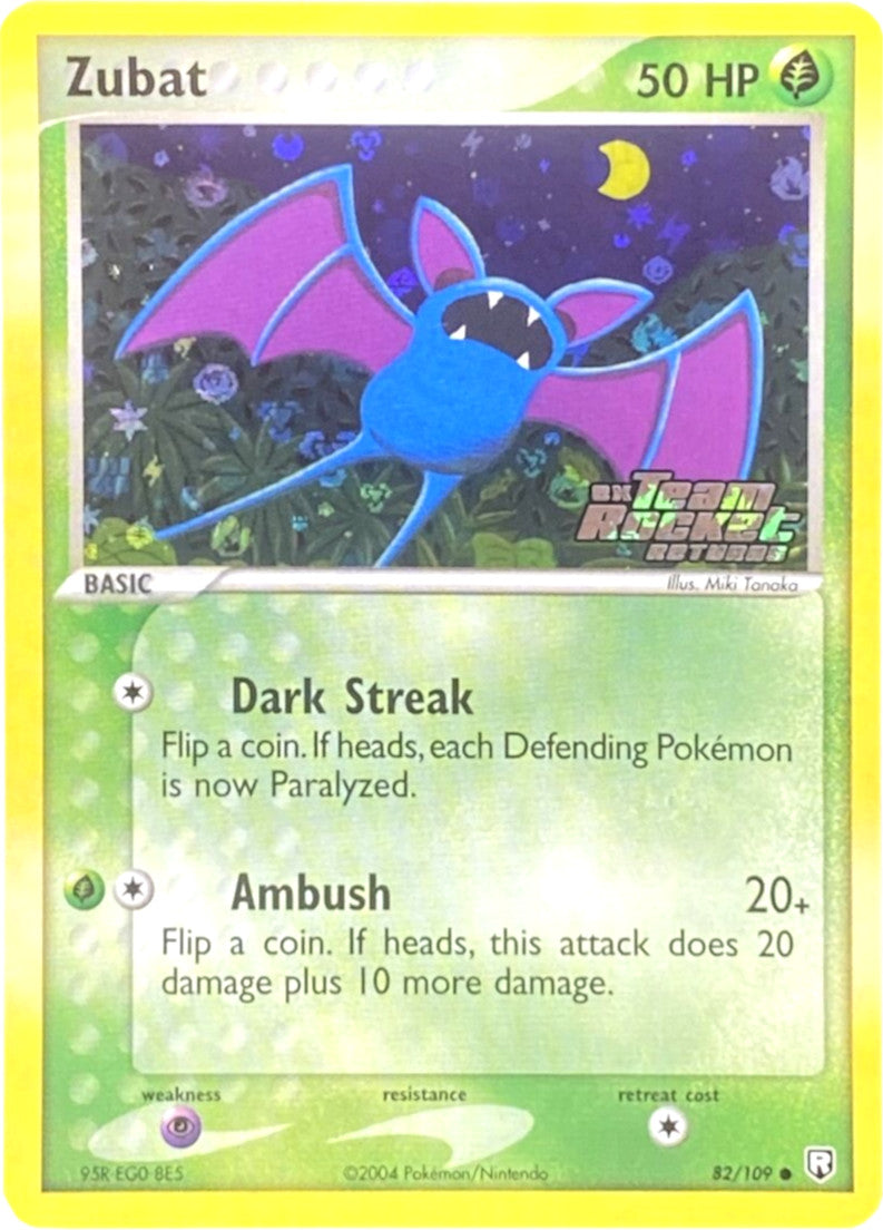 Zubat (82/109) (Stamped) [EX: Team Rocket Returns] | Good Games Modbury