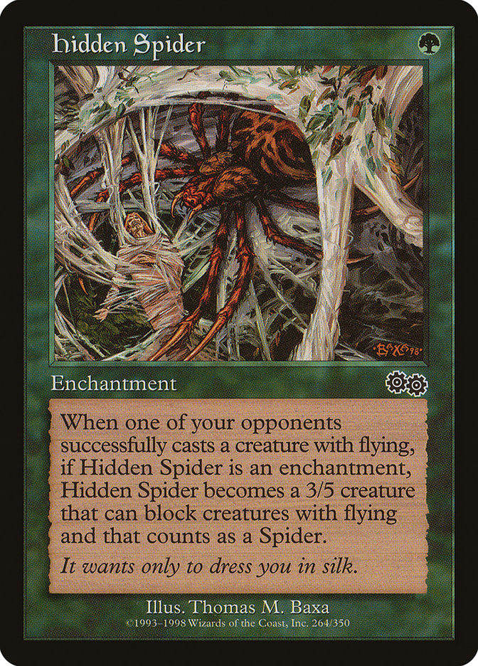 Hidden Spider [Urza's Saga] | Good Games Modbury