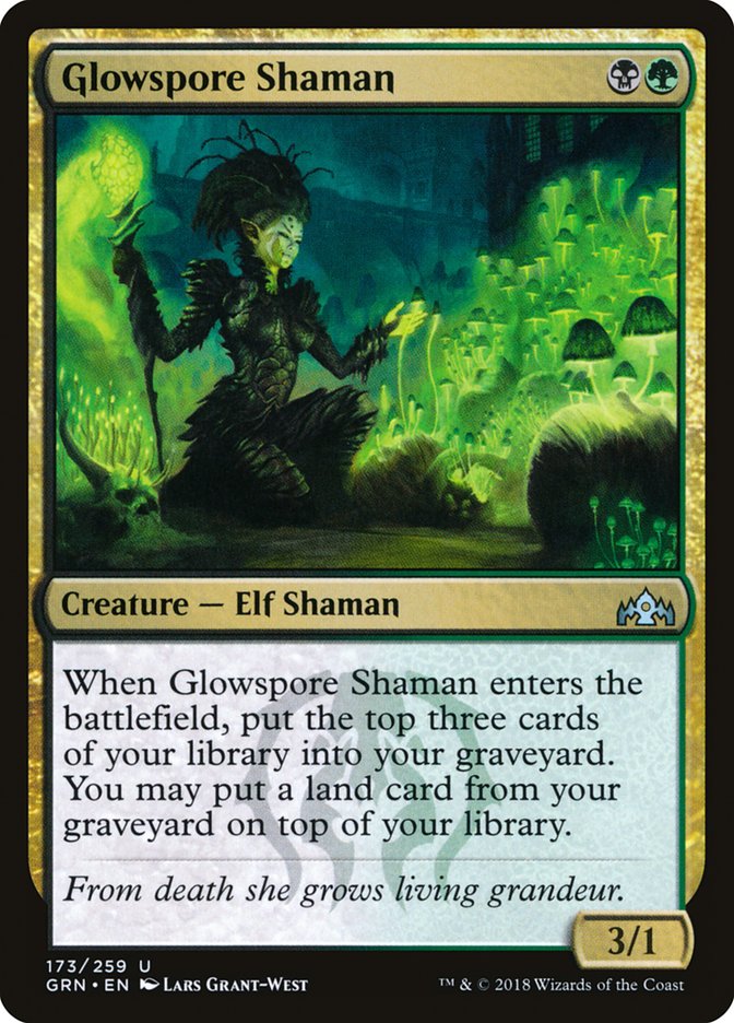 Glowspore Shaman [Guilds of Ravnica] | Good Games Modbury