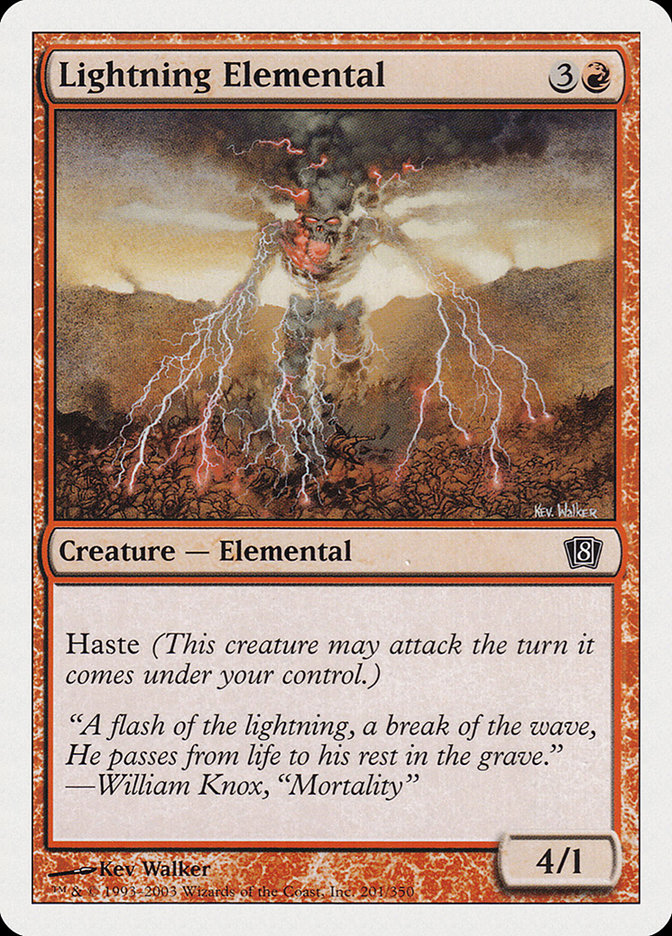 Lightning Elemental [Eighth Edition] | Good Games Modbury