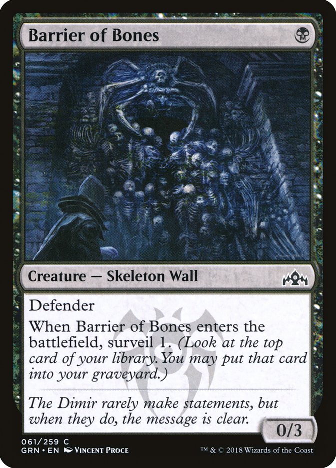 Barrier of Bones [Guilds of Ravnica] | Good Games Modbury