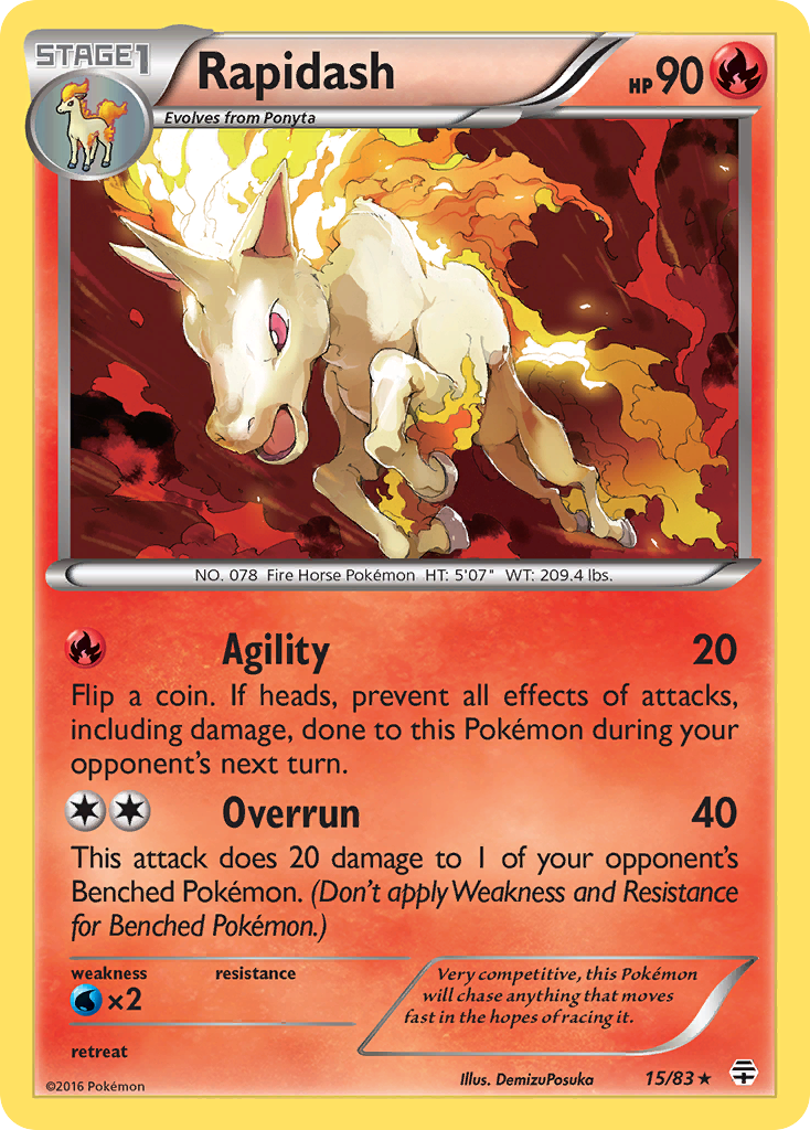 Rapidash (15/83) [XY: Generations] | Good Games Modbury