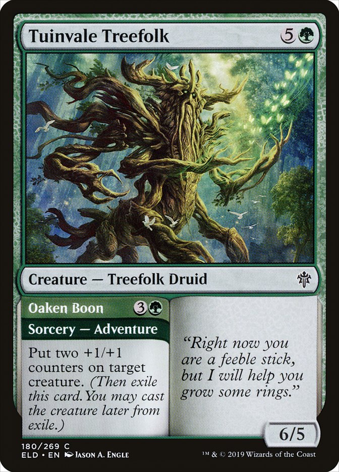 Tuinvale Treefolk // Oaken Boon [Throne of Eldraine] | Good Games Modbury