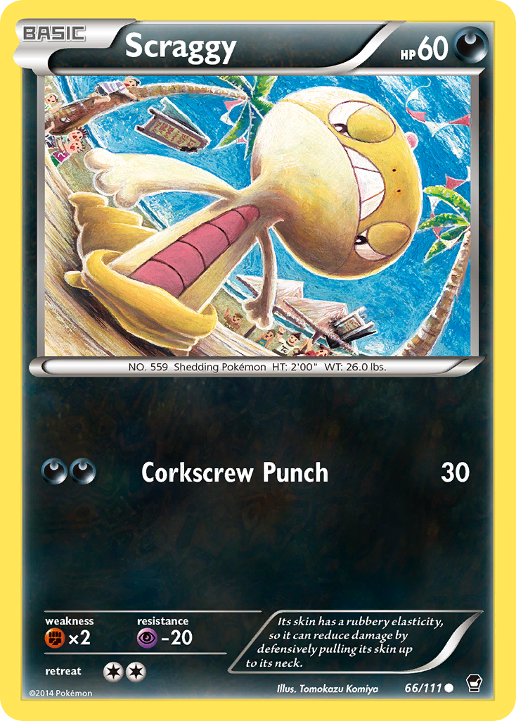 Scraggy (66/111) [XY: Furious Fists] | Good Games Modbury