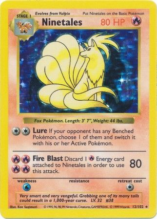 Ninetales (12/102) [Base Set Shadowless Unlimited] | Good Games Modbury