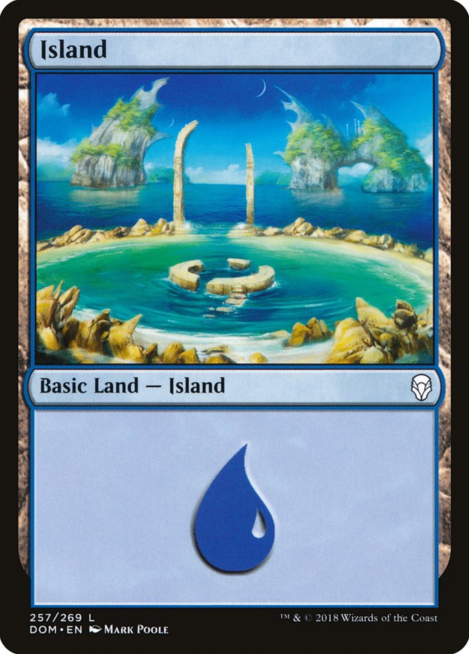 Island (257) [Dominaria] | Good Games Modbury