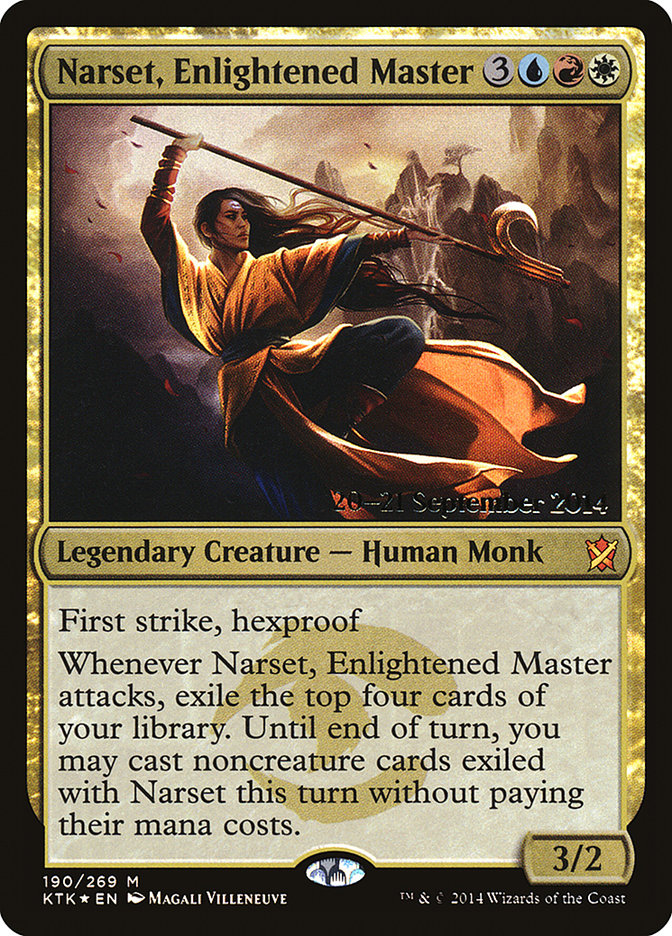 Narset, Enlightened Master [Khans of Tarkir Prerelease Promos] | Good Games Modbury