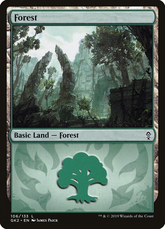 Forest (106) [Ravnica Allegiance Guild Kit] | Good Games Modbury