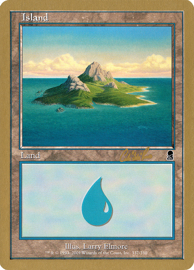 Island (cr337a) (Carlos Romao) [World Championship Decks 2002] | Good Games Modbury