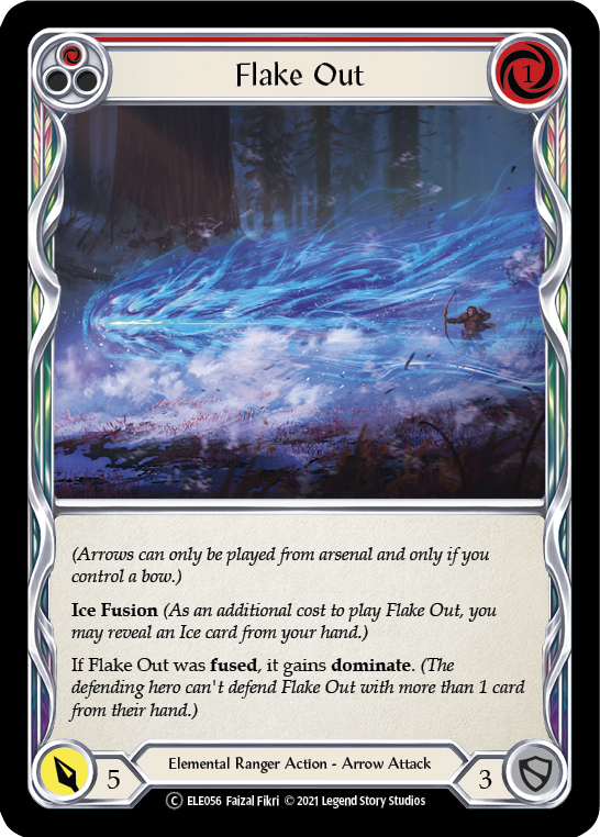 Flake Out (Red) [U-ELE056] (Tales of Aria Unlimited)  Unlimited Rainbow Foil | Good Games Modbury