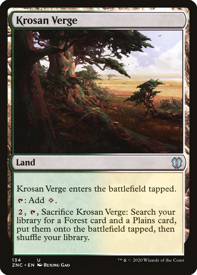 Krosan Verge [Zendikar Rising Commander] | Good Games Modbury