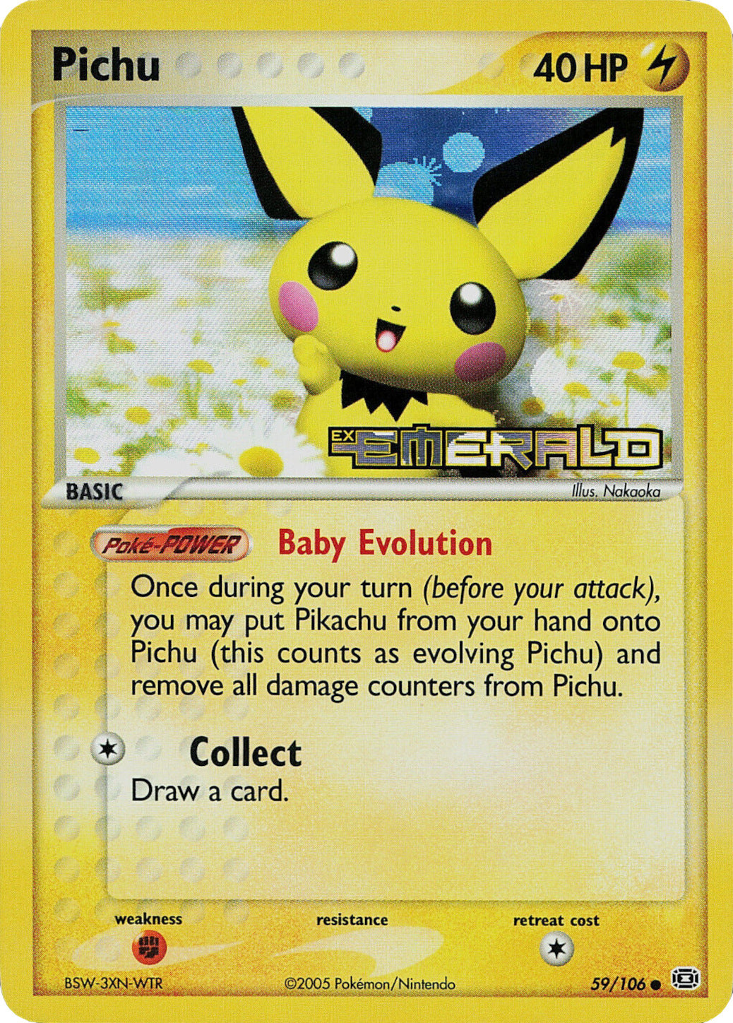 Pichu (59/106) (Stamped) [EX: Emerald] | Good Games Modbury