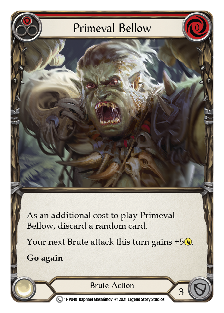 Primeval Bellow (Red) [1HP040] (History Pack 1) | Good Games Modbury