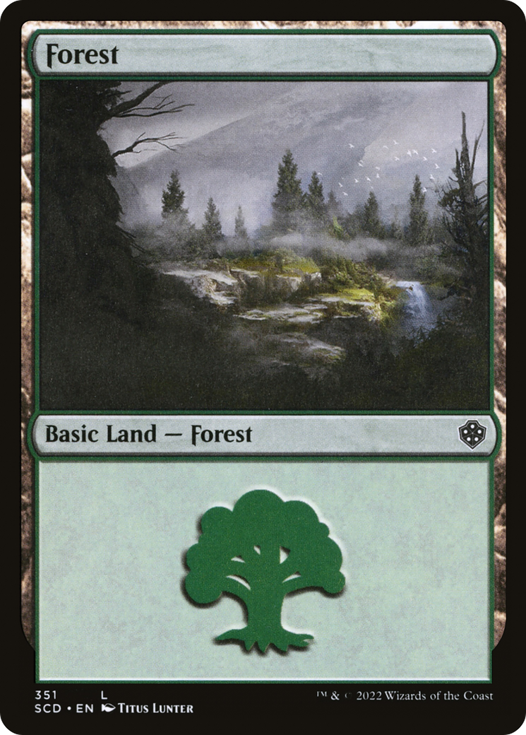 Forest (351) [Starter Commander Decks] | Good Games Modbury