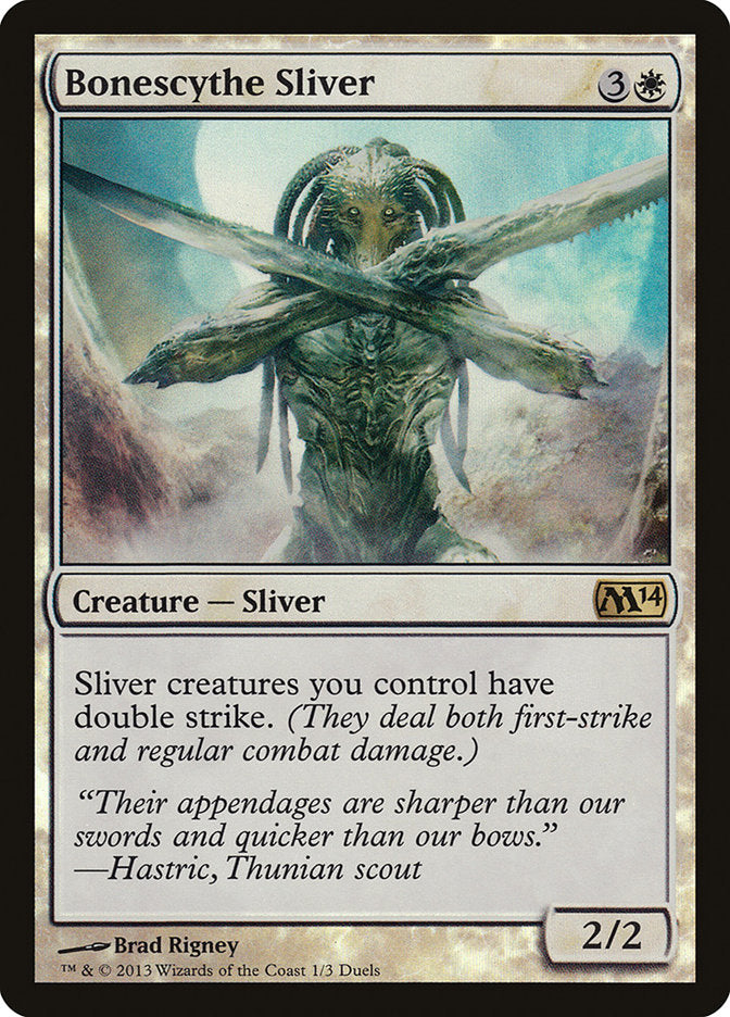 Bonescythe Sliver (Duels of the Planeswalkers Promos) [Duels of the Planeswalkers Promos 2013] | Good Games Modbury