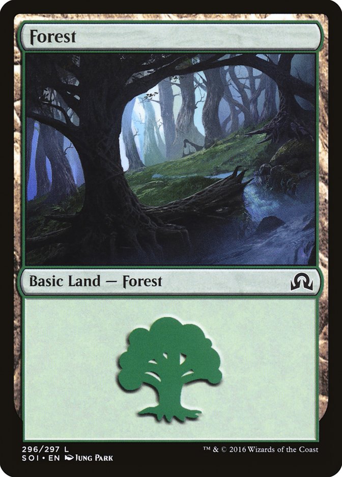 Forest (296) [Shadows over Innistrad] | Good Games Modbury
