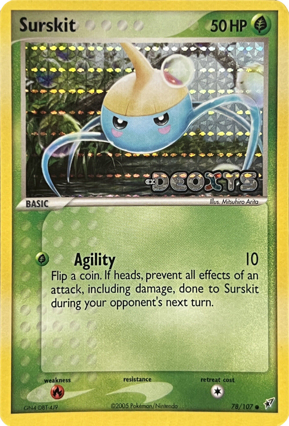 Surskit (78/107) (Stamped) [EX: Deoxys] | Good Games Modbury