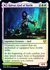 Halvar, God of Battle // Sword of the Realms [Kaldheim Prerelease Promos] | Good Games Modbury