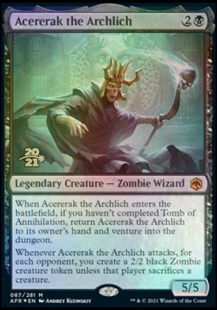 Acererak the Archlich [Dungeons & Dragons: Adventures in the Forgotten Realms Prerelease Promos] | Good Games Modbury