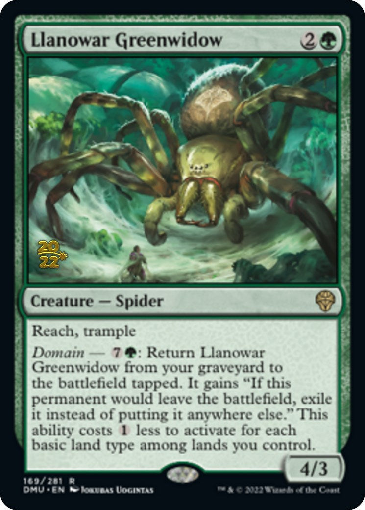 Llanowar Greenwidow [Dominaria United Prerelease Promos] | Good Games Modbury