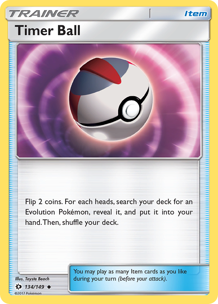 Timer Ball (134/149) [Sun & Moon: Base Set] | Good Games Modbury