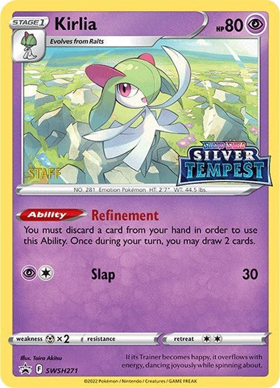 Kirlia (SWSH271) (Prerelease) (Staff) [Sword & Shield: Black Star Promos] | Good Games Modbury