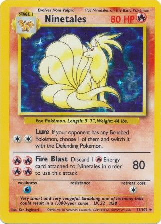 Ninetales (12/102) [Base Set Unlimited] | Good Games Modbury