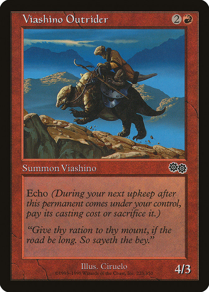 Viashino Outrider [Urza's Saga] | Good Games Modbury