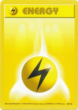 Lightning Energy (100/102) [Base Set Shadowless Unlimited] | Good Games Modbury