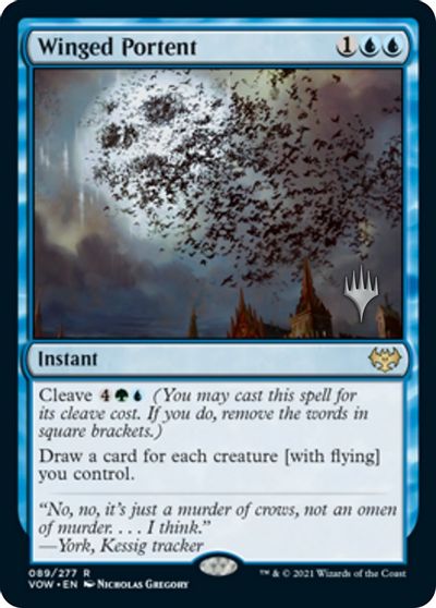 Winged Portent (Promo Pack) [Innistrad: Crimson Vow Promos] | Good Games Modbury