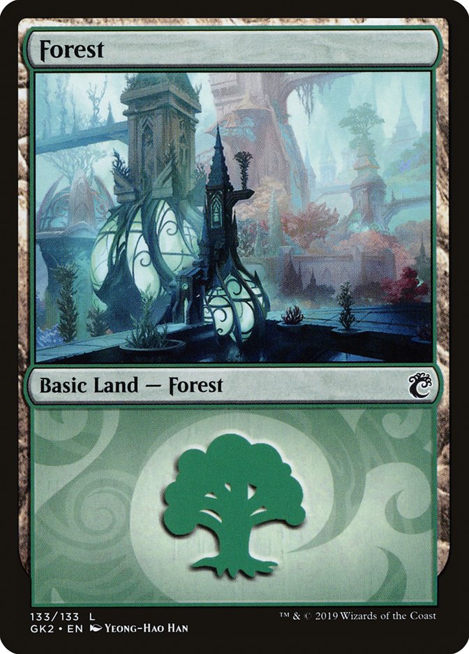 Forest (133) [Ravnica Allegiance Guild Kit] | Good Games Modbury