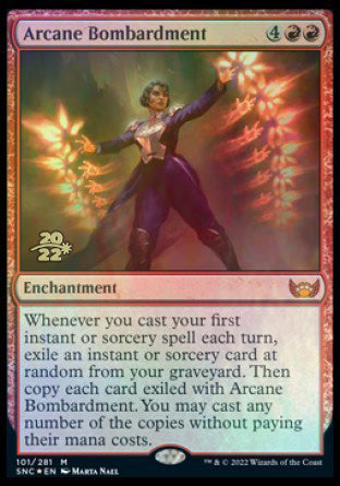 Arcane Bombardment [Streets of New Capenna Prerelease Promos] | Good Games Modbury