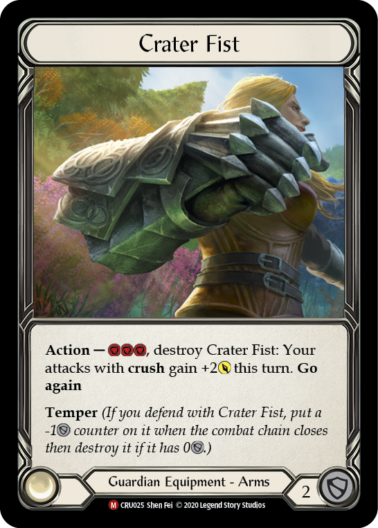 Crater Fist [CRU025] (Crucible of War)  1st Edition Cold Foil | Good Games Modbury