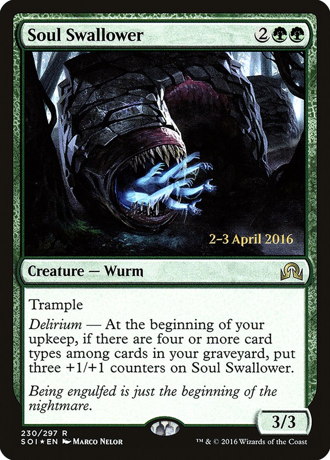 Soul Swallower [Shadows over Innistrad Prerelease Promos] | Good Games Modbury