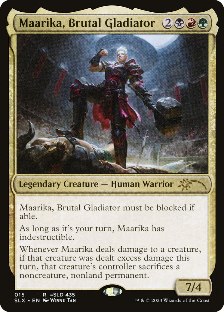 Maarika, Brutal Gladiator [Secret Lair: Universes Within] | Good Games Modbury