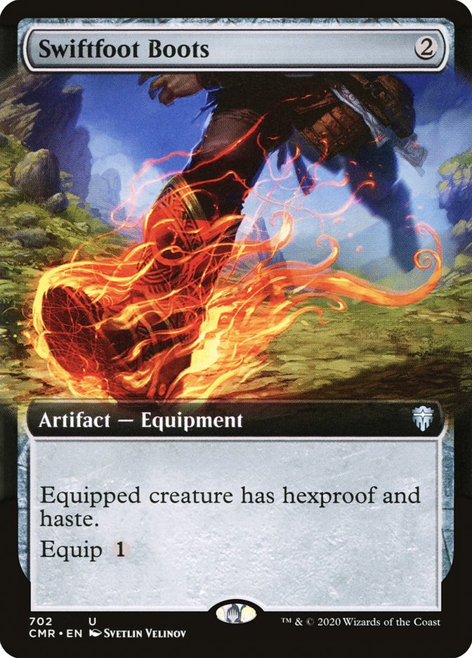 Swiftfoot Boots (Extended Art) [Commander Legends] | Good Games Modbury