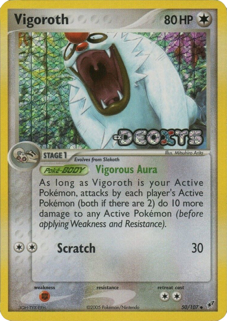 Vigoroth (50/107) (Stamped) [EX: Deoxys] | Good Games Modbury