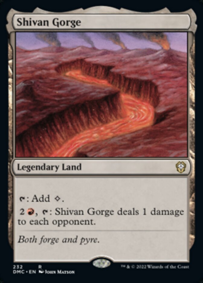 Shivan Gorge [Dominaria United Commander] | Good Games Modbury